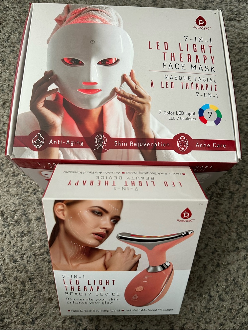 7-in-1 LED Light Face Mask + Sculpting Wand